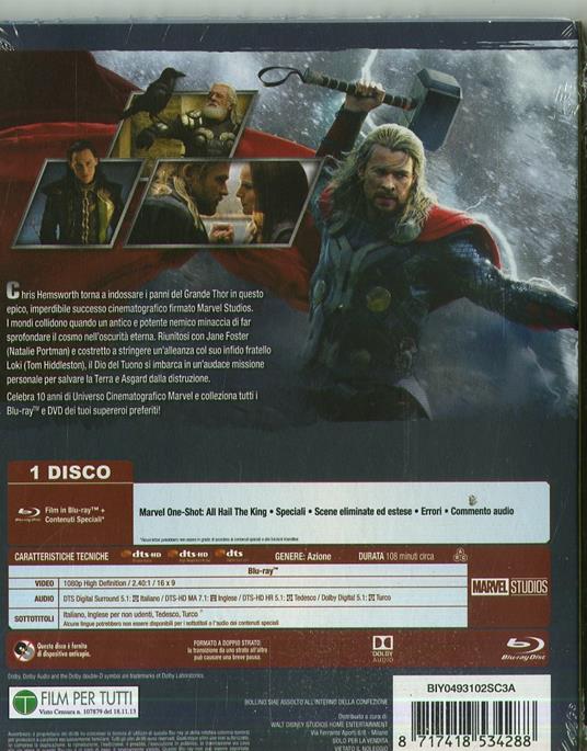 Thor. The Dark World di Alan Taylor - Blu-ray - 2