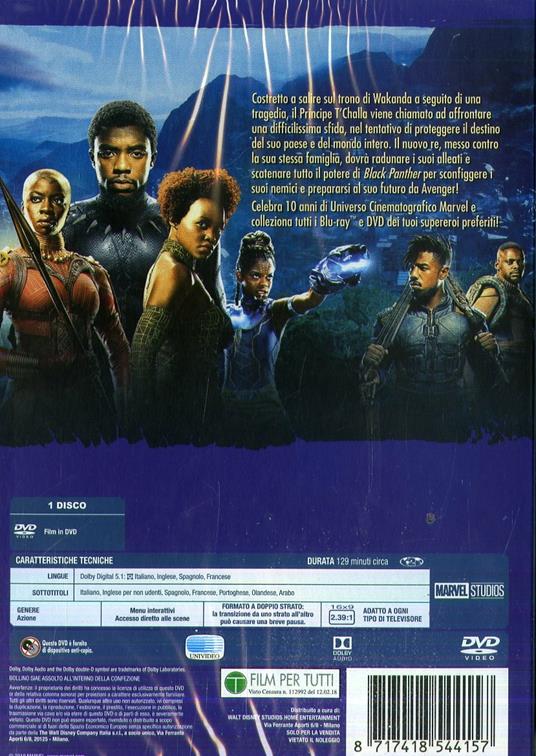 Black Panther (DVD) di Ryan Coogler - DVD - 2