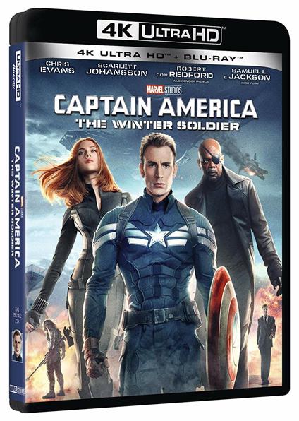 Captain America. The Winter Soldier (Blu-ray + Blu-ray Ultra HD 4K) di Anthony Russo,Joe Russo - Blu-ray + Blu-ray Ultra HD 4K