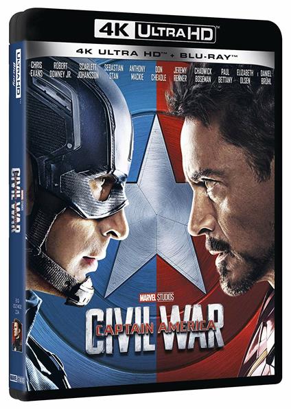 Captain America. Civil War (Blu-ray + Blu-ray Ultra HD 4K) di Anthony Russo,Joe Russo - Blu-ray + Blu-ray Ultra HD 4K