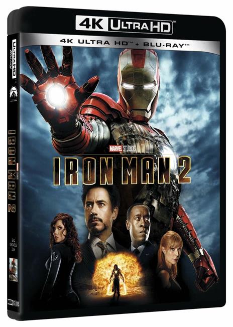 Iron Man 2 (Blu-ray + Blu-ray 4K Ultra HD) di Jon Favreau - Blu-ray + Blu-ray Ultra HD 4K