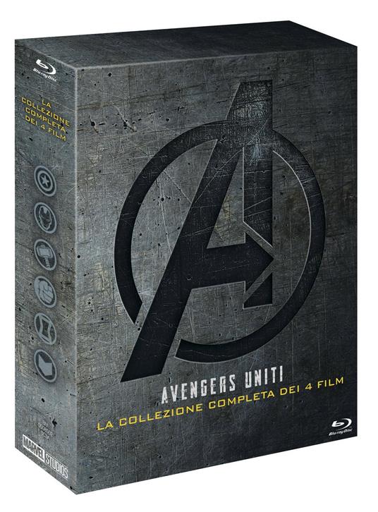 Cofanetto Quadrilogia Avengers (5 Blu-ray) di Joe Russo,Anthony Russo,Joss Whedon