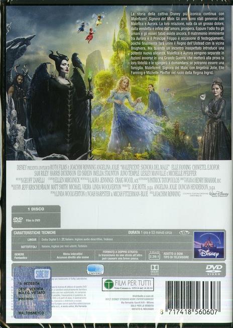 Maleficent. Signora del male (DVD) di Joachim Rønning - DVD - 2