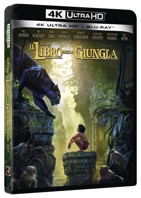 Il libro della giungla Live Action (Blu-ray + Blu-ray Ultra HD 4K) di Jon Favreau - Blu-ray + Blu-ray Ultra HD 4K