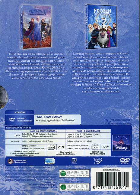 Cofanetto Frozen 1-2 (DVD) di Jennifer Lee,Chris Buck - 2