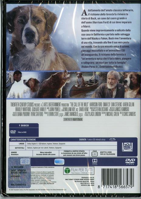 Il richiamo della foresta (DVD) di Chris Sanders - DVD - 2