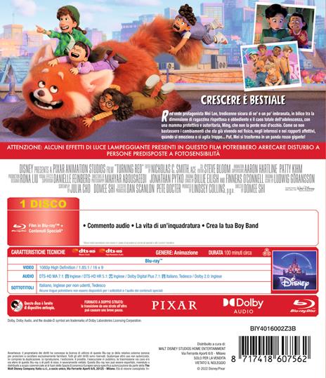 Red (Blu-ray) di Domee Shi - Blu-ray - 2