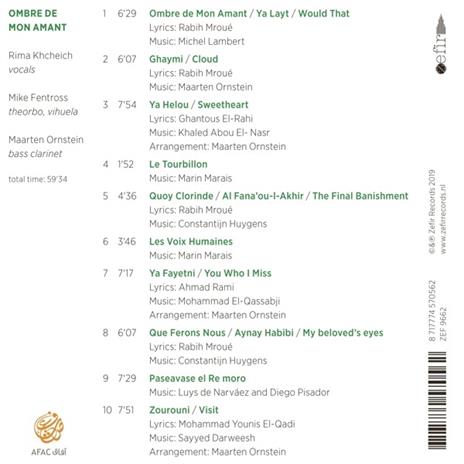 Ombre De Mon Amant - CD Audio di Khcheich - Ornstein - Fentros - 2