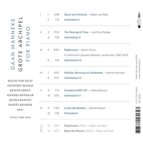 Grote Archipel - CD Audio di Daan Manneke - 2