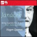 Quartetti per archi n.1, n.2 / Serenata italiana - CD Audio di Leos Janacek,Hugo Wolf,Hagen Quartett