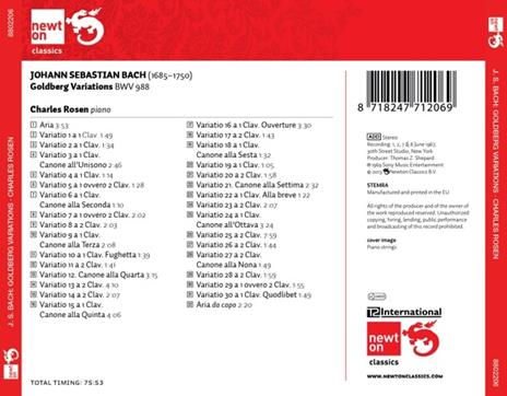 Variazioni Goldberg - CD Audio di Johann Sebastian Bach - 2