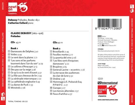 Préludes. Libri I e II - CD Audio di Claude Debussy,Jean-Philippe Collard - 2