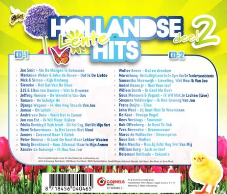 Hollandse Lente Hits 2 - CD Audio - 2