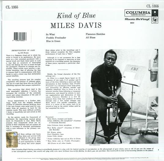 Kind of Blue (Mono Version) - Vinile LP di Miles Davis - 2