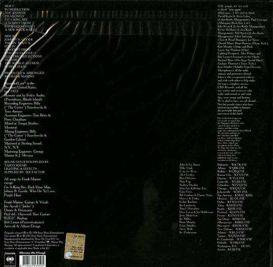 Mahogany Rush - Live - Vinile LP di Frank Marino - 2