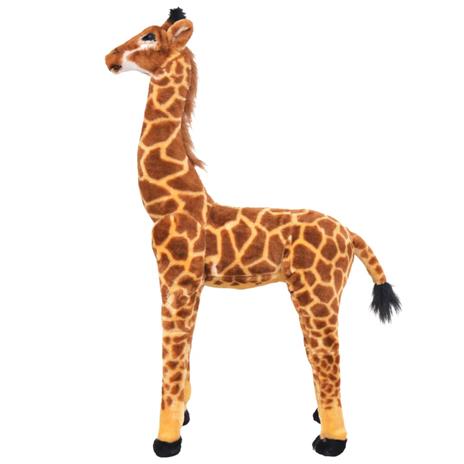 vidaXL Giraffa in Peluche in Piedi Marrone e Gialla XXL - 3