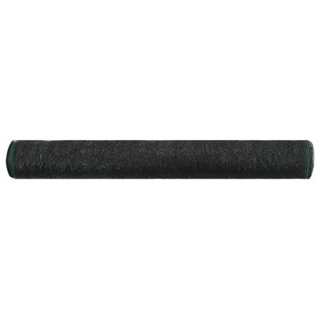 vidaXL Schermo di Recinzione per Campo da Tennis in HDPE 1,4x25 m Nera - 3
