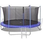 vidaXL Set Trampolino 5 pezzi 3,96 m