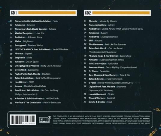 Hardstyle 2015 vol.3 - CD Audio - 2