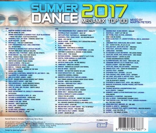 Summerdance 2017. Megamix Top 100 - CD Audio - 2