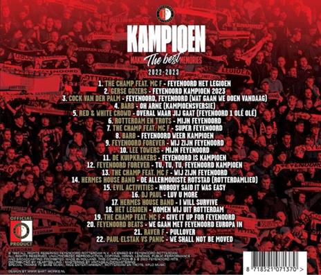 Feyenoord Kampioen 2022-2023 - CD Audio - 2