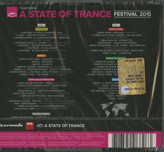 A State of Trance Festival 2015 - CD Audio - 2