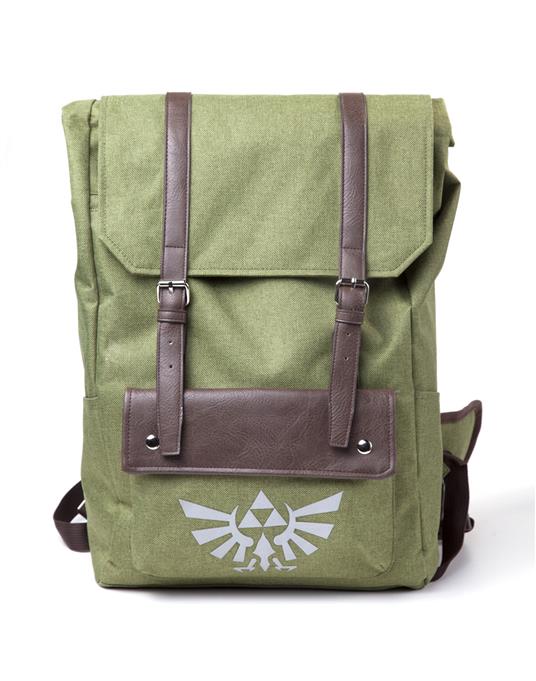 Zaino Nintendo: Legend Of Zelda. Link Hooded Canvas Green