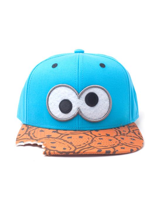 Cappellino Sesame Street. Cookie Bite Snapback Blue