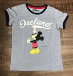 T-Shirt Bambino Disney. Mickey Mouse. Mickey Paints Ireland Blue. Taglia 86/92