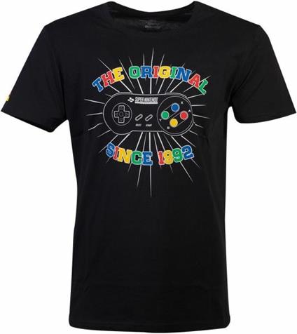 T-Shirt Unisex Tg. M Nintendo The Og Snes Black