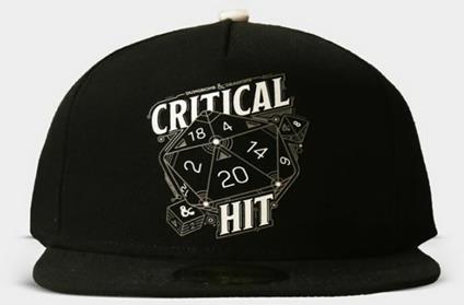 Cappellino Dungeons & Dragons Critical Hit Snapback Cap Black