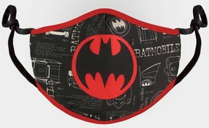 Mascherina Protettiva Dc Comics Batman Adjustable Shaped Black Face Mask