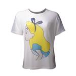T-Shirt Donna Tg. 2XL Disney. Alice In Wonderland Sublimation Mesh White