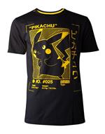T-Shirt Unisex Tg. XL. Pokemon: Pikachu Profile Black