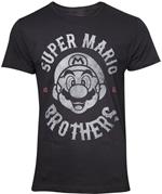 Nintendo - Super Mario Biker Black (T-Shirt Unisex Tg. S)