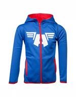 Felpa Con Cappuccio Bambino 134/140. Marvel: Captain America Teq Blue