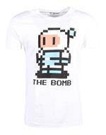 T-Shirt Unisex Tg. L. Konami: Bomberman Retro Character Black