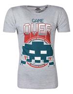 T-Shirt Unisex Tg. M Space Invaders: Game Over Grey
