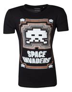 T-Shirt Unisex Tg. XL Space Invaders: Glowing Invader Black
