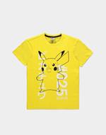 T-Shirt Unisex Tg. L. Pokemon: Shocked Pika Yellow
