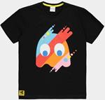 T-Shirt Unisex Tg. S Pac-Man The Ghost Black