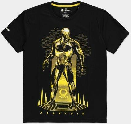 T-Shirt Unisex Tg. L Avengers Game Adaptoid Black