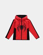 Marvel: Spider-Man - Miles Morales - Spider Tec Red (Felpa Con Cappuccio Bambino Tg. 122/128)