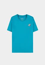 T-Shirt Unisex Tg. M. Pokemon: Pixel Snorlax Blue