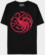 Game Of Thrones: House Of The Dragon - Women'S Short Sleeved Black 01 (T-Shirt Donna Tg. 2XL)