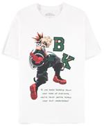 T-Shirt Unisex Tg. XL My Hero Academia: White Bakugo Quote