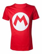 T-Shirt Unisex Tg. XS Nintendo. Mario With Logo Red