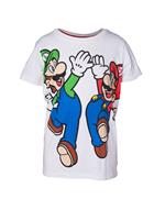 Super Mario T-Shirt Mario&Luigi-146/152 Short Sleeved T-Shirts B White