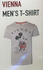 T-Shirt Unisex Tg. S Disney. Mickey Mouse Vienna Grey