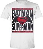 T-Shirt unisex Batman v Superman. Logo Text